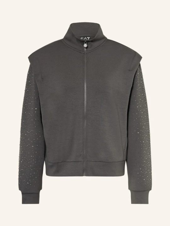 Zdjęcie produktu ea7 Emporio Armani Bluza Train Precious Z Kamieniami Ozdobnymi grau