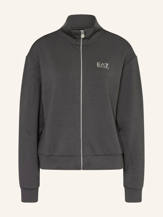 Zdjęcie produktu ea7 Emporio Armani Bluza Z Kamieniami Ozdobnymi grau CZIEMNOSZARY