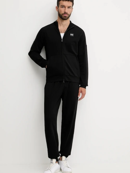 Zdjęcie produktu EA7 Emporio Armani dres bawełniany czarny