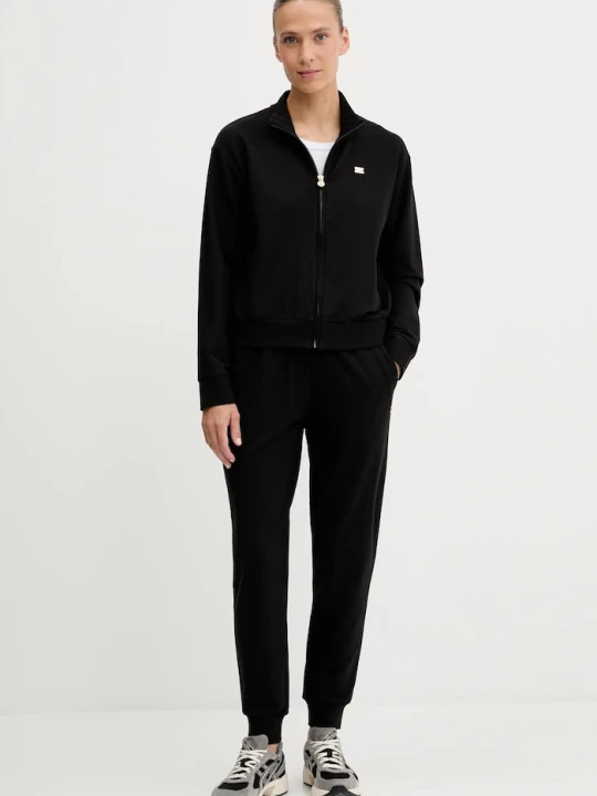 Zdjęcie produktu EA7 Emporio Armani komplet dresowy damski bawełniany z elastanem czarny