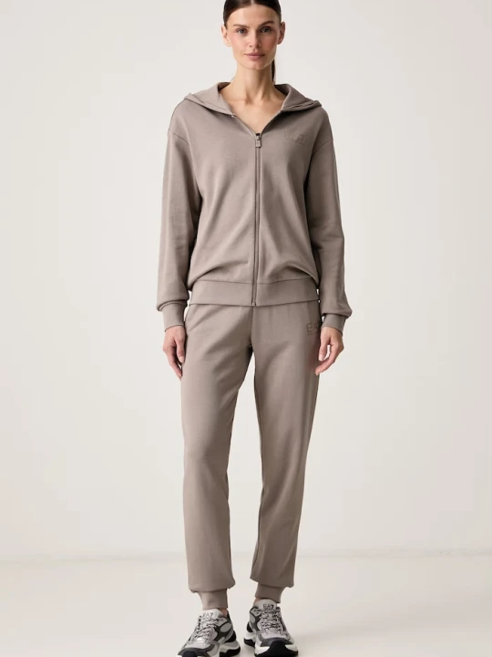 Zdjęcie produktu EA7 Emporio Armani dres damski z bawełną beżowy