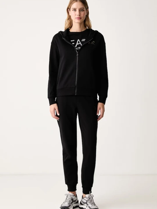 Zdjęcie produktu EA7 Emporio Armani dres damski z bawełną czarny