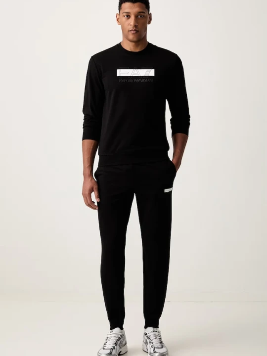 Zdjęcie produktu EA7 Emporio Armani dres męski bawełniany czarny
