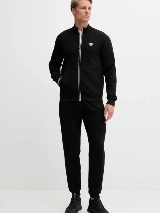 Zdjęcie produktu EA7 Emporio Armani komplet dresowy męski z wiskozą czarny