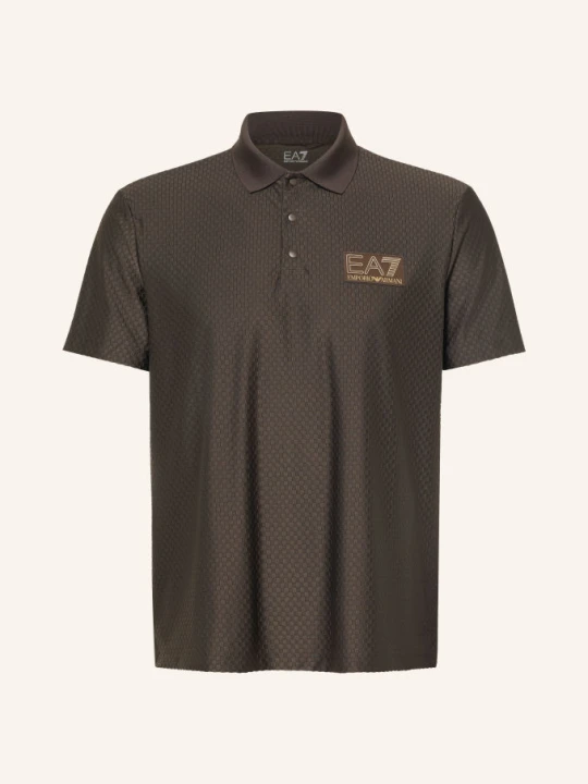 Zdjęcie produktu ea7 Emporio Armani Funkcyjna Koszulka Polo braun CIEMNOBRĄZOWY
