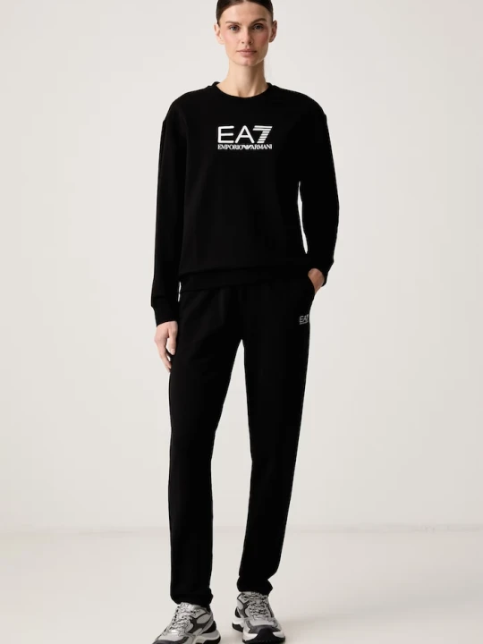Zdjęcie produktu EA7 Emporio Armani komplet dresowy damski bawełniany z elastanem czarny