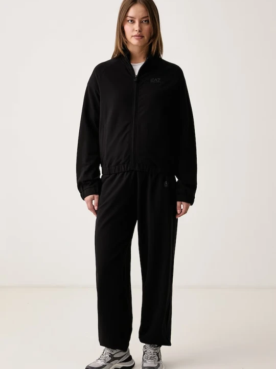 Zdjęcie produktu EA7 Emporio Armani komplet dresowy damski bawełniany z elastanem czarny