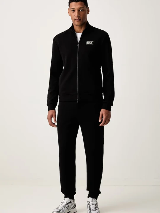 Zdjęcie produktu EA7 Emporio Armani komplet dresowy męski bawełniany czarny