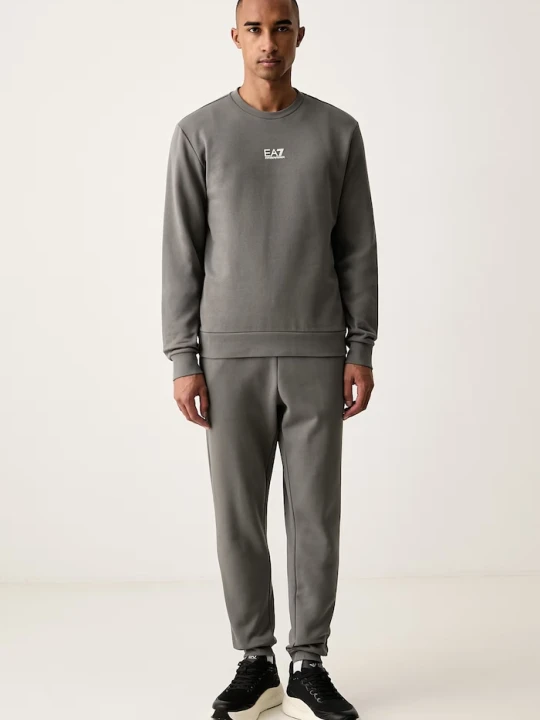 Zdjęcie produktu EA7 Emporio Armani komplet dresowy męski z bawełną szary