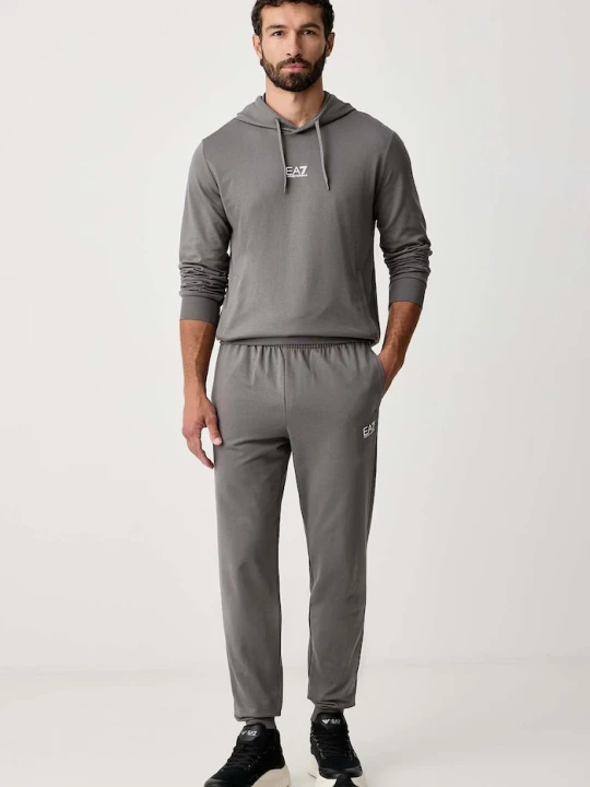 Zdjęcie produktu EA7 Emporio Armani komplet dresowy męski z bawełną szary