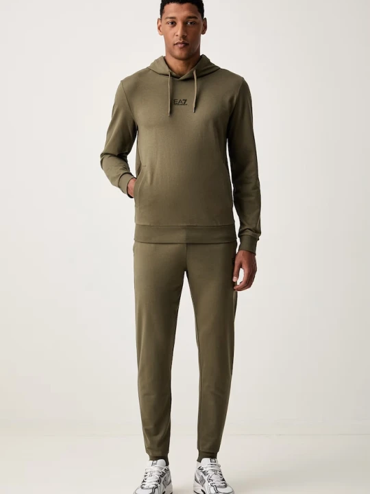 Zdjęcie produktu EA7 Emporio Armani komplet dresowy męski z bawełną zielony