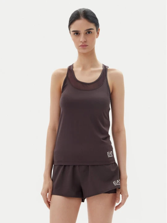 Zdjęcie produktu EA7 Emporio Armani Koszulka techniczna 7W000237 AF12509 U6278 Brązowy Regular Fit