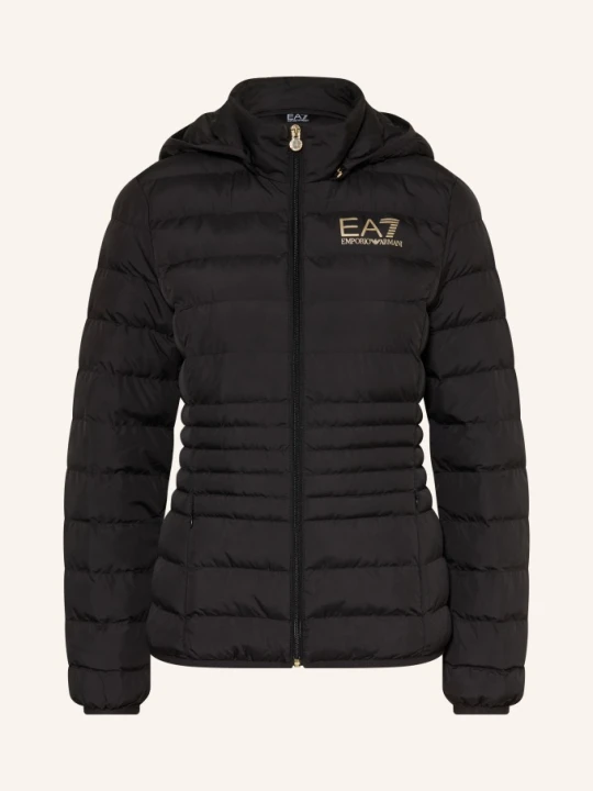 Zdjęcie produktu ea7 Emporio Armani Kurtka Pikowana Z Odpinanym Kapturem schwarz