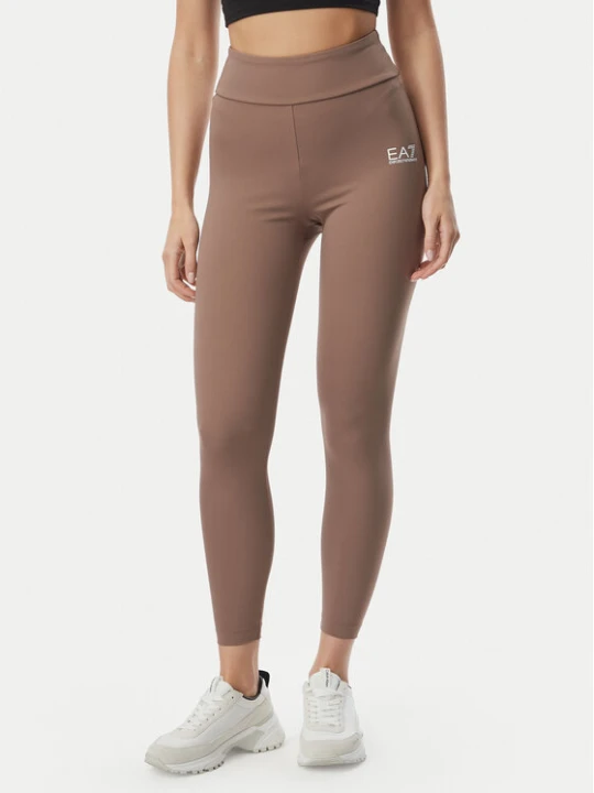 Zdjęcie produktu EA7 Emporio Armani Legginsy 7W000232 AF12625 U6041 Beżowy ciemny Slim Fit