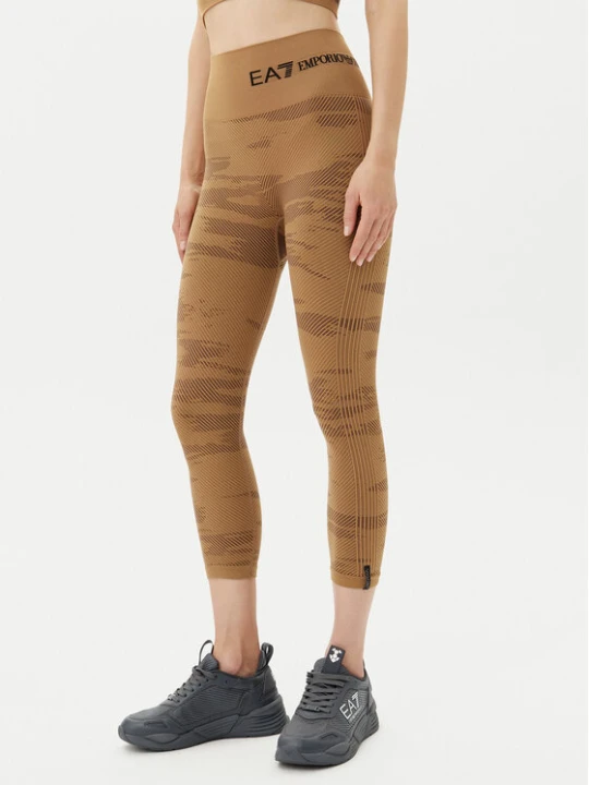 Zdjęcie produktu EA7 Emporio Armani Legginsy 7W000518 AF13714 U6054 Brązowy Slim Fit