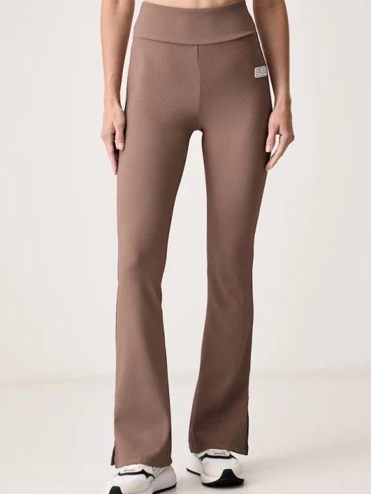 Zdjęcie produktu EA7 Emporio Armani legginsy sportowe damskie brązowy
