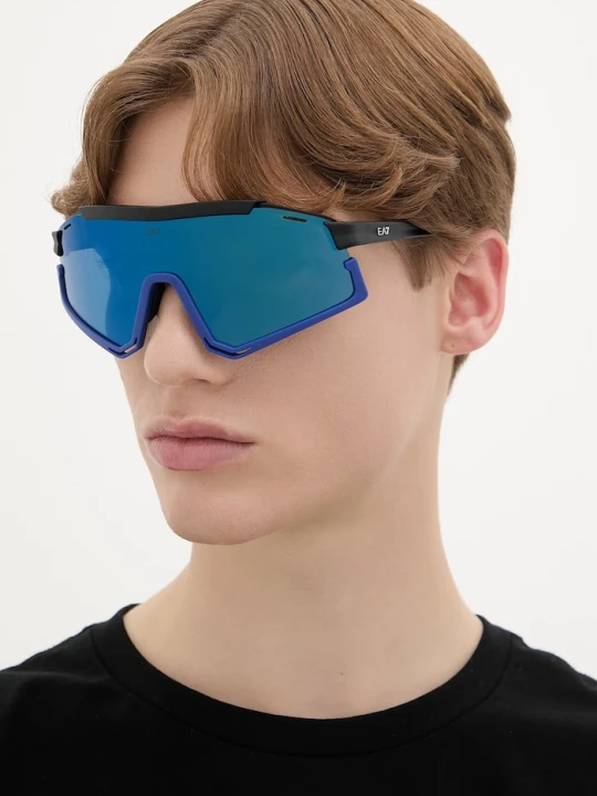 Zdjęcie produktu EA7 Emporio Armani okulary przeciwsłoneczne męskie niebieski
