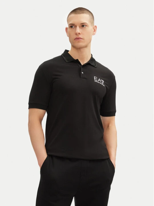 Zdjęcie produktu EA7 Emporio Armani Polo 7M000300 AF13739 UC001 Czarny Slim Fit