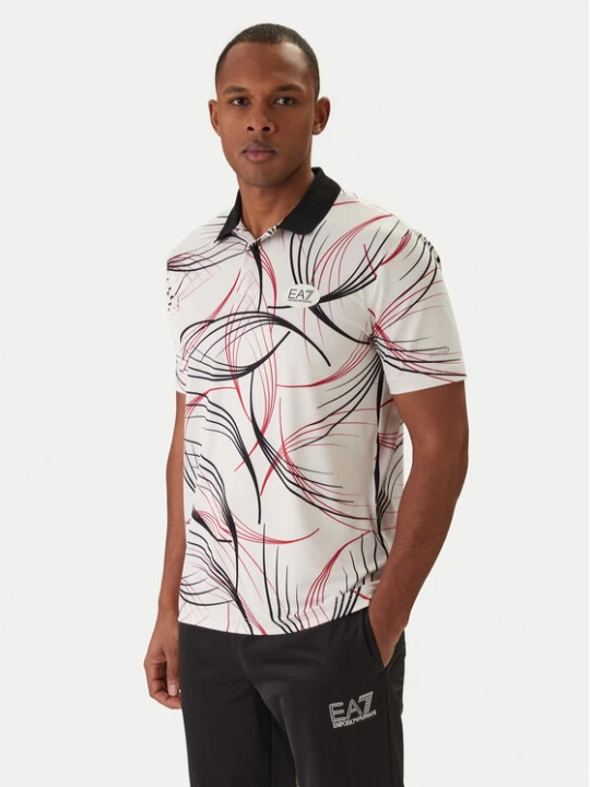 Zdjęcie produktu EA7 Emporio Armani Polo 7M001532 AF22175 Biały Regular Fit