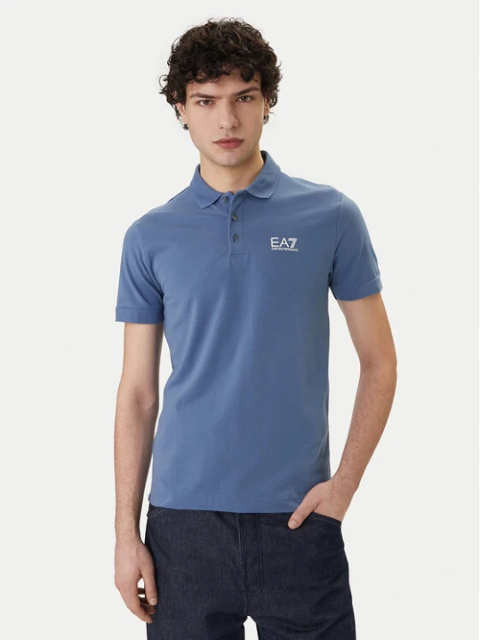 Zdjęcie produktu EA7 Emporio Armani Polo 8NPF14 PJVQZ UB064 Niebieski Regular Fit
