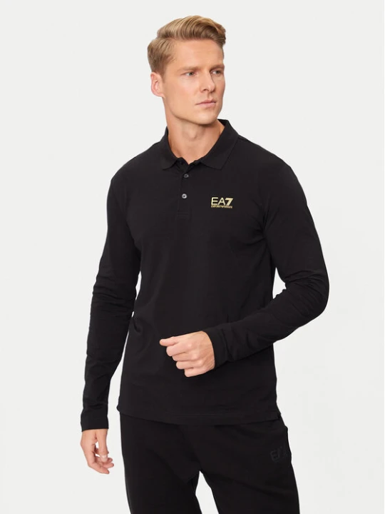 Zdjęcie produktu EA7 Emporio Armani Polo 8NPF15 PJVQZ 0208 Czarny Regular Fit