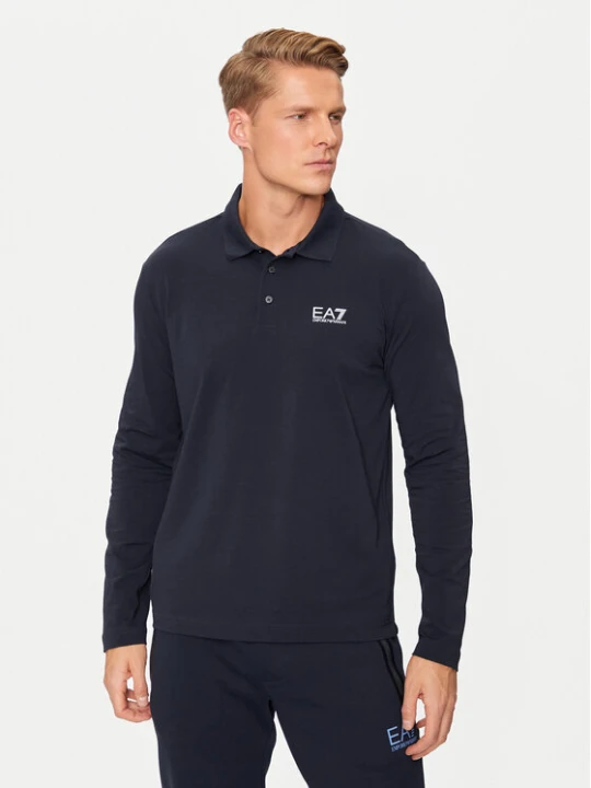 Zdjęcie produktu EA7 Emporio Armani Polo 8NPF15 PJVQZ 0562 Granatowy Regular Fit