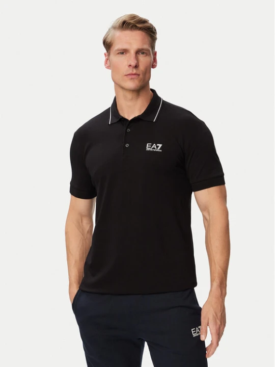 Zdjęcie produktu EA7 Emporio Armani Polo 8NPF16 PJVUZ 1200 Czarny Slim Fit