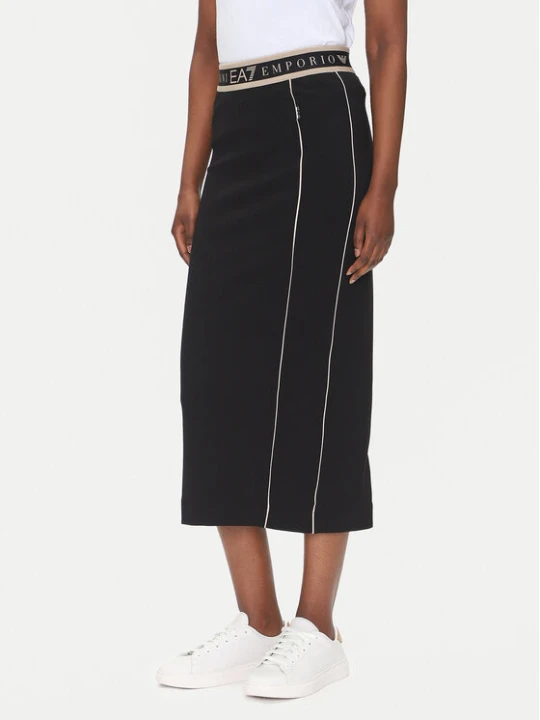 Zdjęcie produktu EA7 Emporio Armani Spódnica midi 7W000279 AF12501 UC001 Czarny Regular Fit
