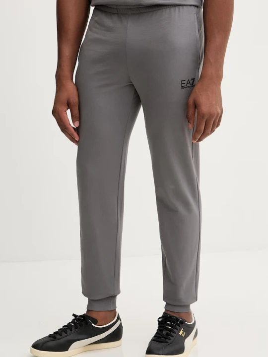 Zdjęcie produktu EA7 Emporio Armani spodnie dresowe męskie bawełniane szary