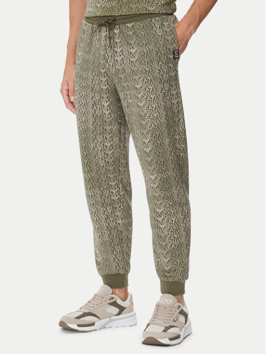Zdjęcie produktu EA7 Emporio Armani Spodnie dresowe 7M002207 AF12660 F7011 Zielony Regular Fit