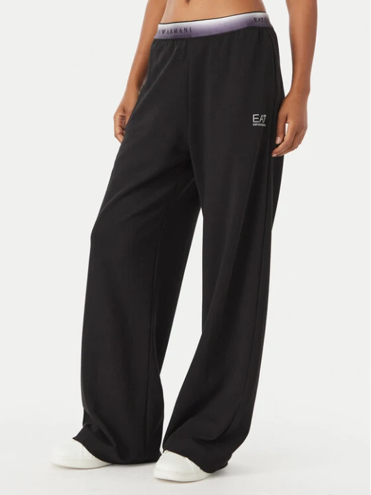 Zdjęcie produktu EA7 Emporio Armani Spodnie dresowe 7W001517 AF12501 UC001 Czarny Wide Leg