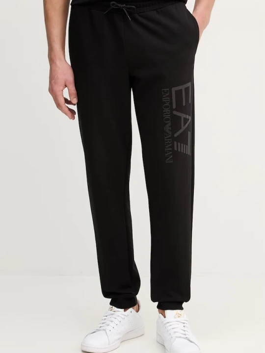 Zdjęcie produktu EA7 Emporio Armani spodnie dresowe bawełniane czarny