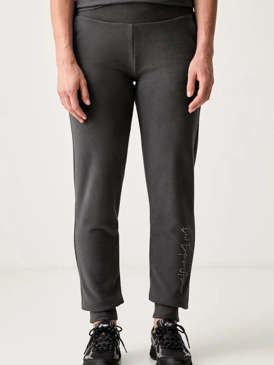 Zdjęcie produktu EA7 Emporio Armani spodnie dresowe damskie z bawełną szary
