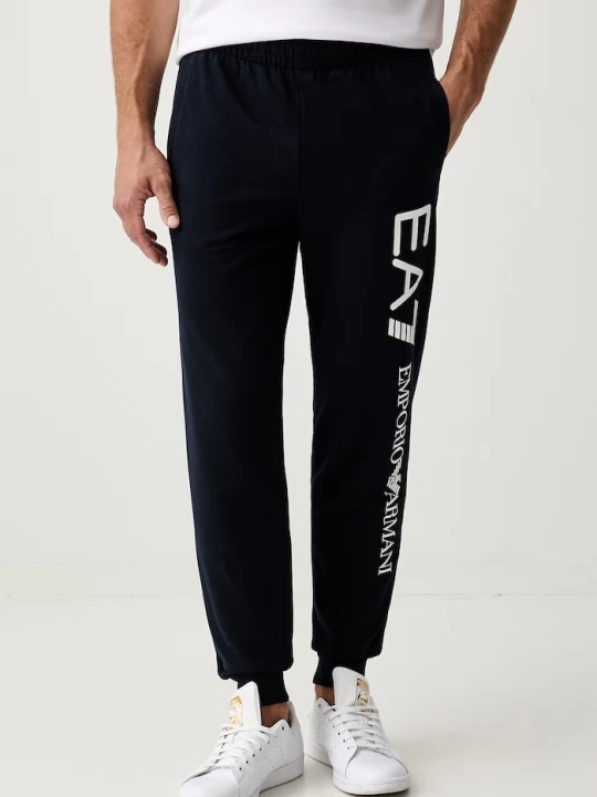 Zdjęcie produktu EA7 Emporio Armani spodnie dresowe męskie bawełniane granatowy