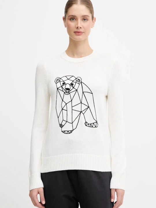 Zdjęcie produktu EA7 Emporio Armani sweter beżowy