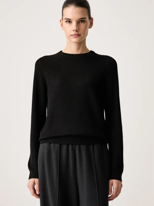 Zdjęcie produktu EA7 Emporio Armani sweter damski z dodatkiem wełny czarny