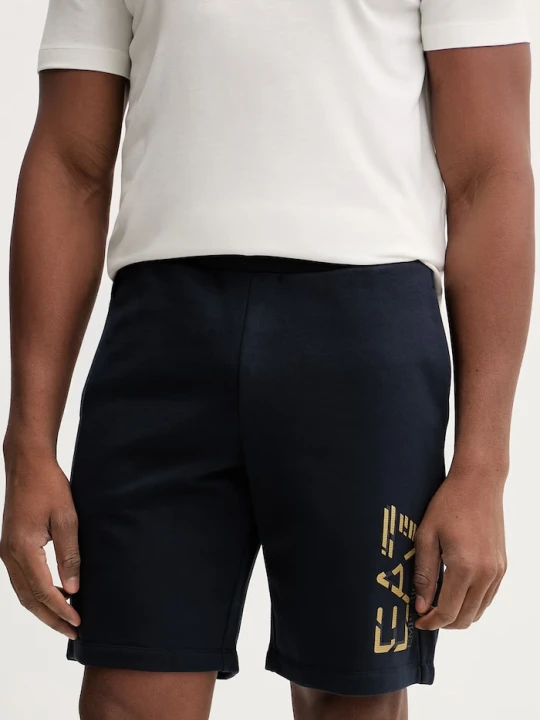 Zdjęcie produktu EA7 Emporio Armani szorty bawełniane granatowy