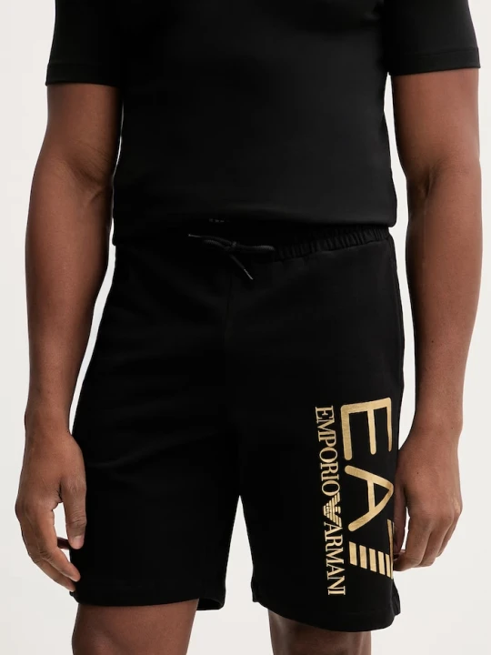Zdjęcie produktu EA7 Emporio Armani szorty bawełniane czarny