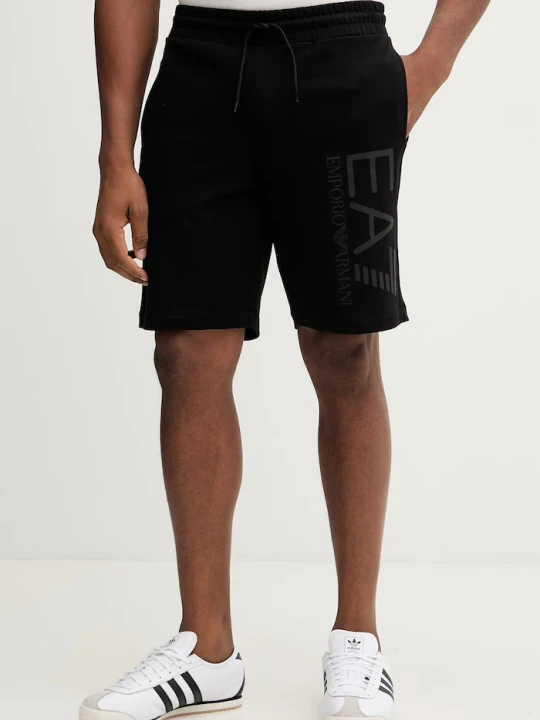 Zdjęcie produktu EA7 Emporio Armani szorty bawełniane czarny