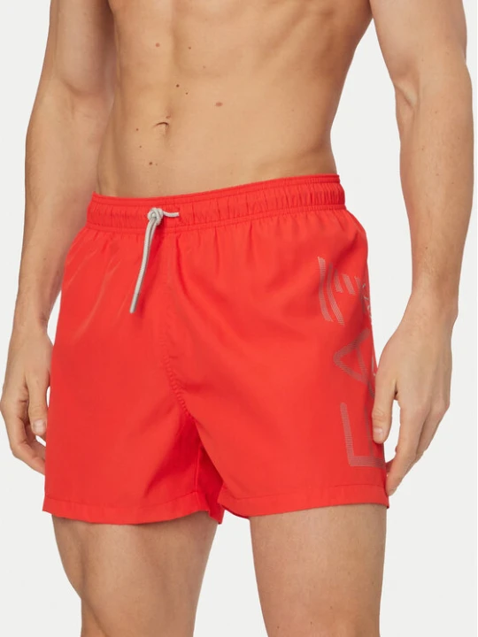 Zdjęcie produktu EA7 Emporio Armani Szorty kąpielowe 7M002001 AF14497 M5096 Czerwony Regular Fit