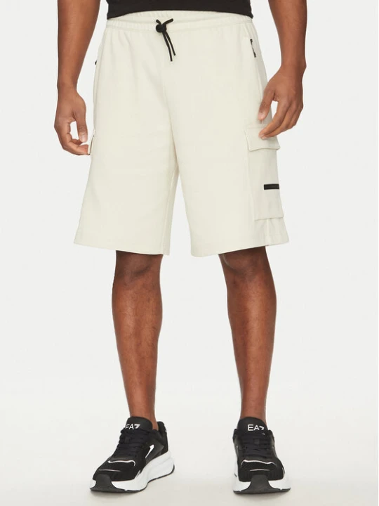 Zdjęcie produktu EA7 Emporio Armani Szorty sportowe 7M000326 AF12660 U1112 Écru Regular Fit Kremowy