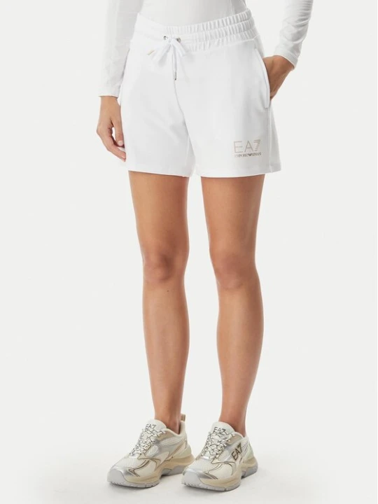 Zdjęcie produktu EA7 Emporio Armani Szorty sportowe 7W000269 AF12482 U0002 Biały Regular Fit