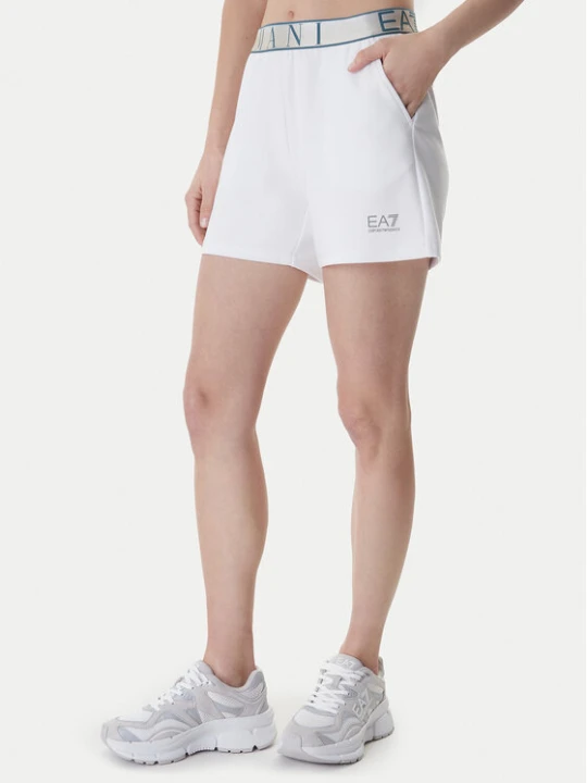 Zdjęcie produktu EA7 Emporio Armani Szorty sportowe 7W001153 AF12501 Biały Regular Fit