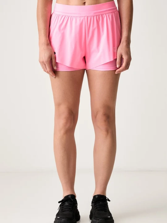 Zdjęcie produktu EA7 Emporio Armani szorty sportowe damskie różowy