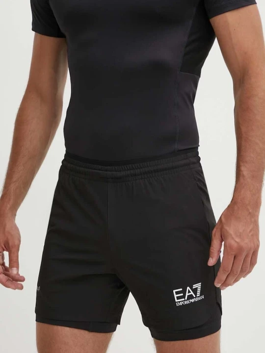 Zdjęcie produktu EA7 Emporio Armani szorty treningowe czarny