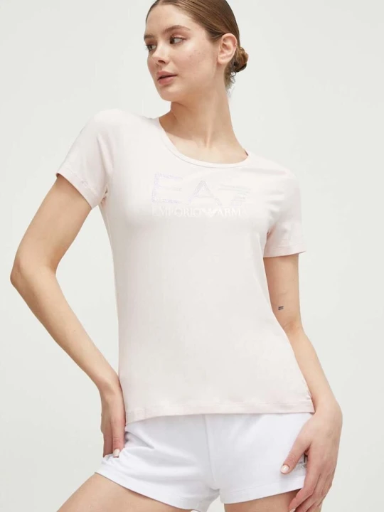 Zdjęcie produktu EA7 Emporio Armani t-shirt różowy