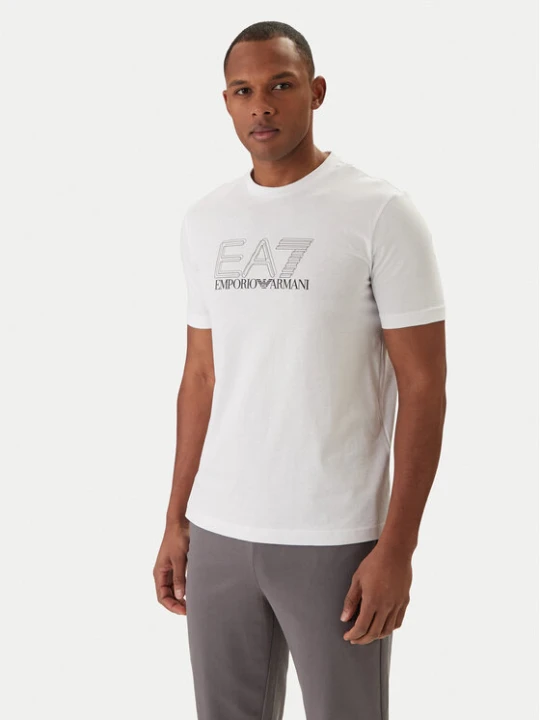 Zdjęcie produktu EA7 Emporio Armani T-Shirt 7M001307 AF10375 Biały Regular Fit