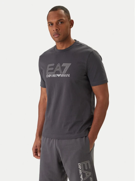 Zdjęcie produktu EA7 Emporio Armani T-Shirt 7M001307 AF10375 Szary Regular Fit