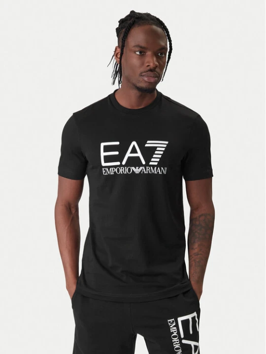 Zdjęcie produktu EA7 Emporio Armani T-Shirt 7M001412 AF22264 UC001 Czarny Regular Fit