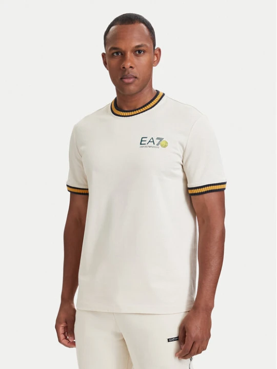 Zdjęcie produktu EA7 Emporio Armani T-Shirt 7M002131 AF12957 U1079 Beżowy jasny Regular Fit